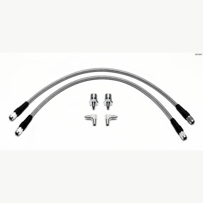 Wilwood Flexline stainless steel braided brake lines with fittings for Mitsubishi Eclipse