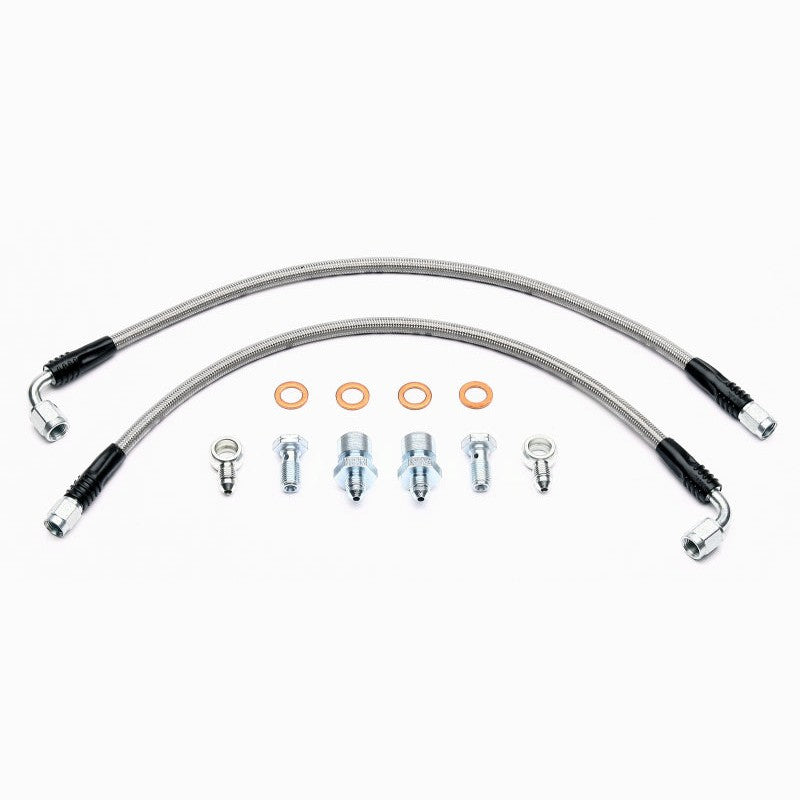 Wilwood rear braided stainless steel Flexline brake hose kit with fittings for Honda and Acura CPB calipers