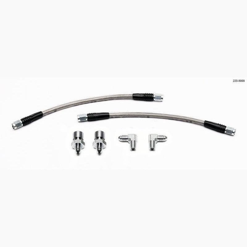 Wilwood Flexline stainless steel braided rear brake hose with high-pressure fittings for GM 1500/2500 trucks