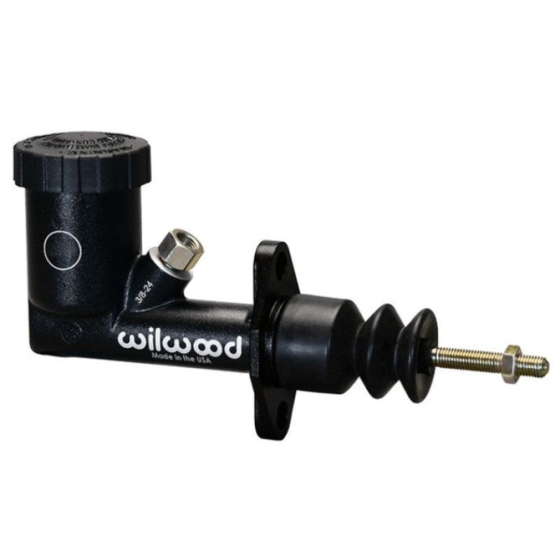 Wilwood GS Compact Integral Master Cylinder with .700 inch bore and black e-coat finish.