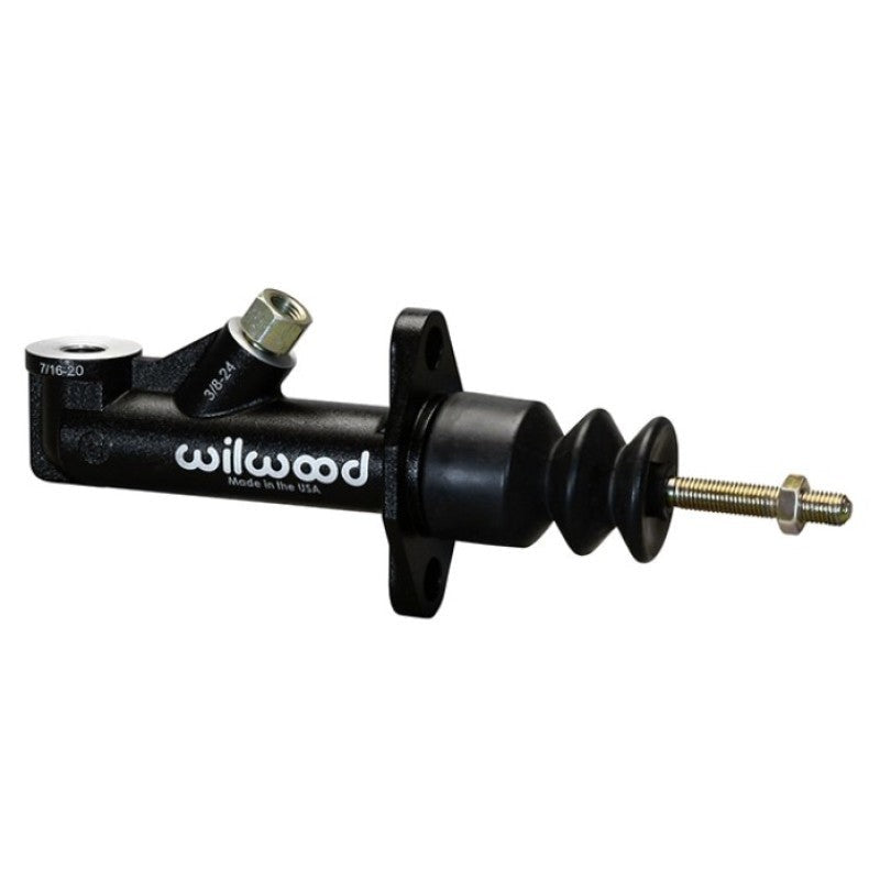 Wilwood GS Compact Remote Master Cylinder with black e-coat aluminum body and .700 inch bore