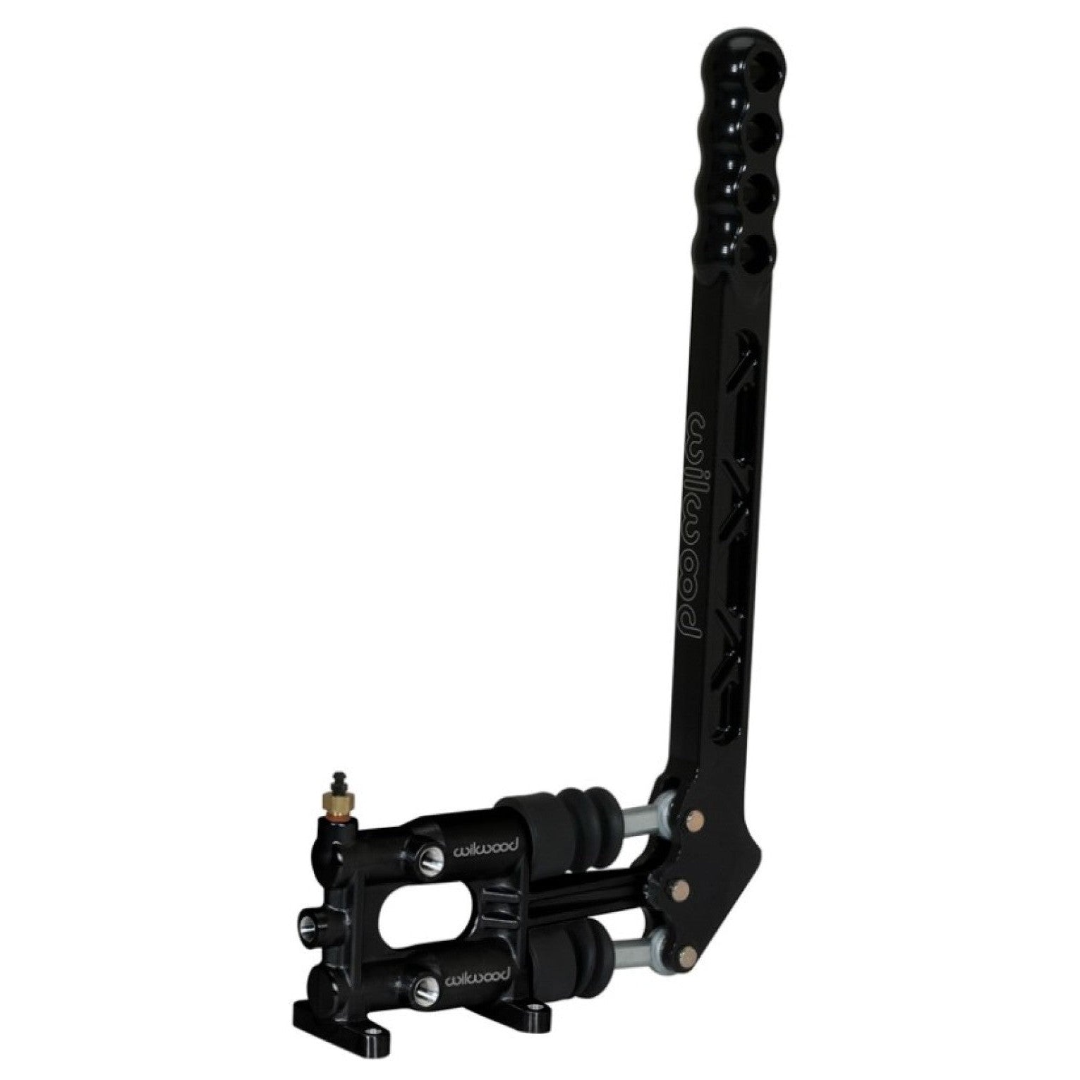 Wilwood dual master cylinder hand cutting brake assembly with forged lever and black e-coat finish