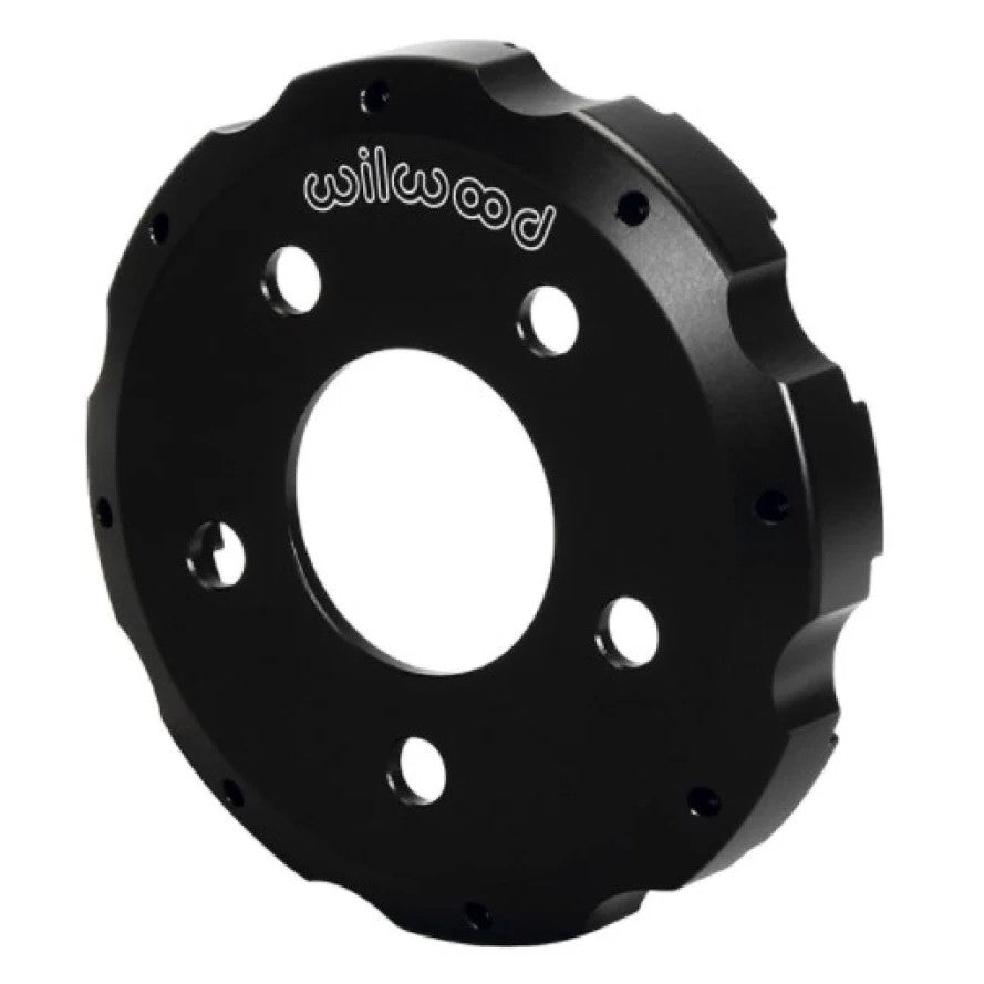 Wilwood GT Series aluminum rotor hat with 5x4.50 wheel lug pattern and 8 on 7.00-inch rotor mount holes.