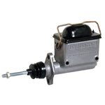 Wilwood high volume die-cast aluminum master cylinder with 7/8 inch bore and steel lid with bellows gasket.