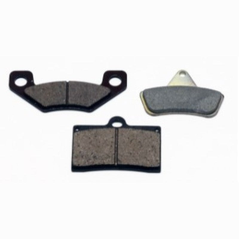 Wilwood metallic brake pads for PS 1 calipers showing the friction material and backing plate.
