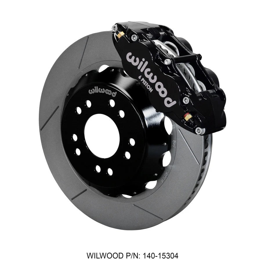 Wilwood Forged Narrow Superlite 6R six-piston front brake calipers and 14-inch big rotors for 1975-1987 GM trucks