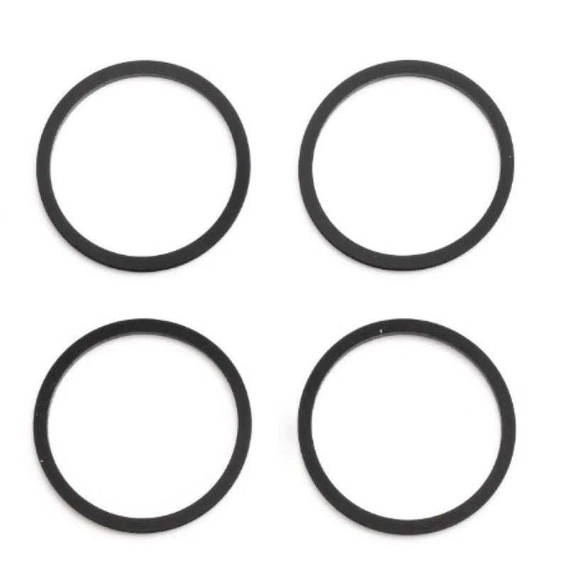 Four Wilwood 130-2658 black rubber square-cut O-ring seals for 1.38-inch brake caliper pistons.