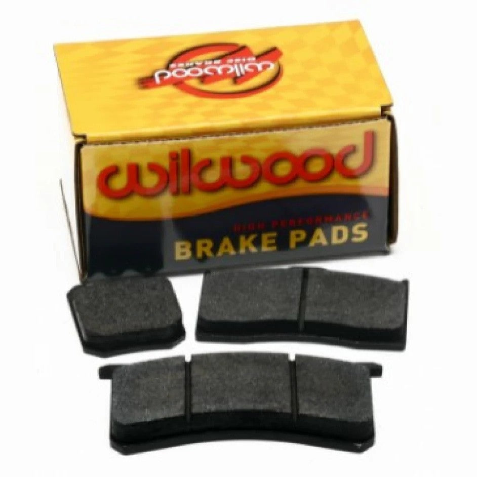 Wilwood BP-10 high-performance brake pad set for 7420 type calipers featuring black backing plates.