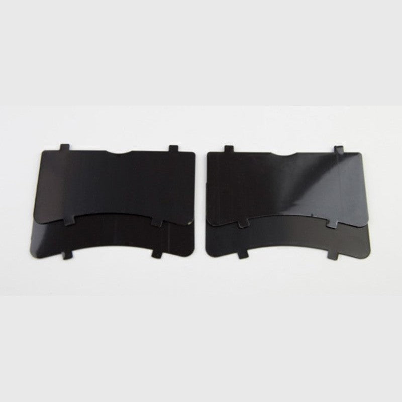 Wilwood SL style brake pad shims featuring steel and elastomeric composite construction for NVH reduction.