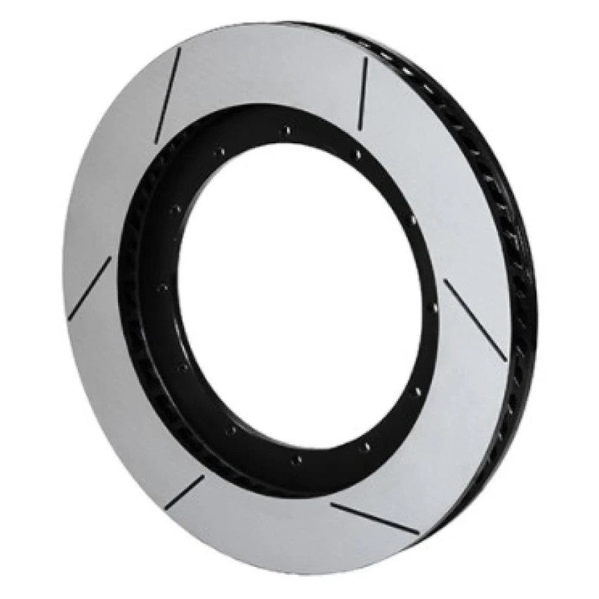 Wilwood GT60 Spec-37 slotted 16-inch brake rotor with black finish and 12 on 9.75-inch bolt circle.