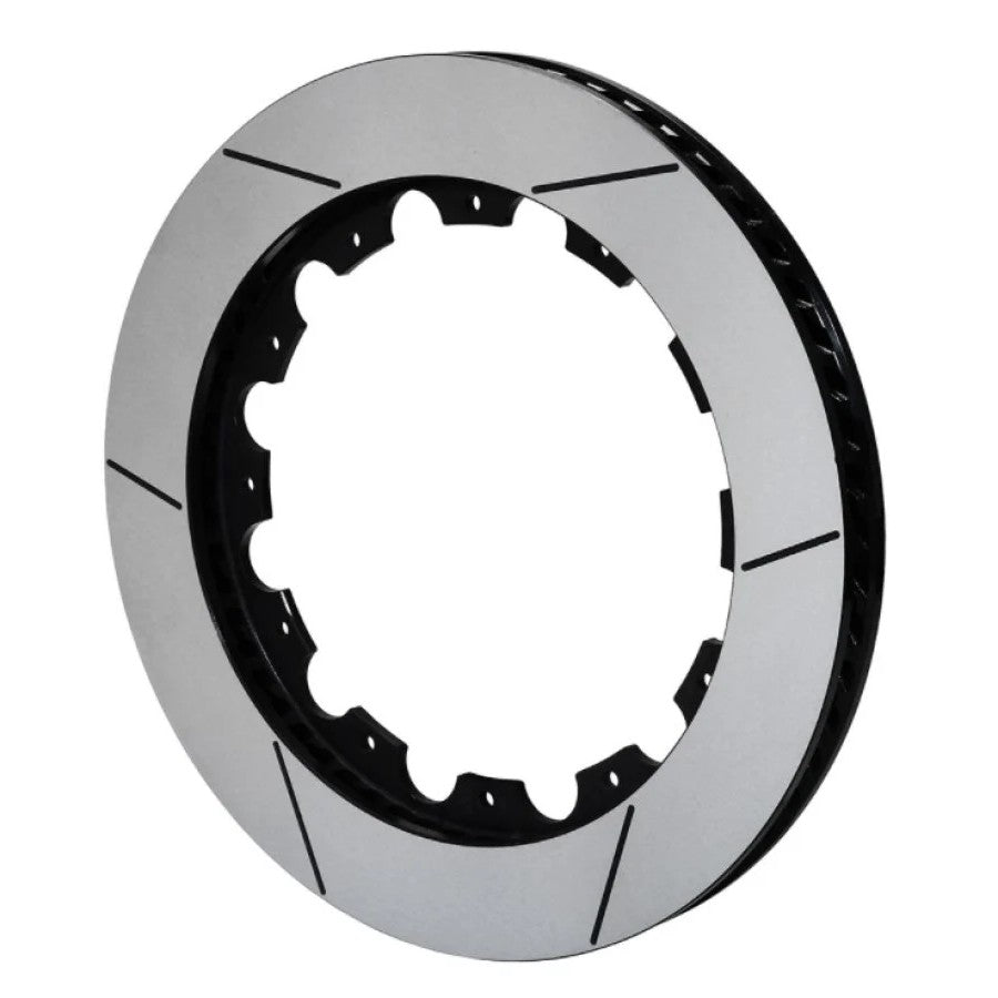 Wilwood GTB 60 Spec-37 right hand racing rotor with black e-coat finish and 12-bolt mounting pattern