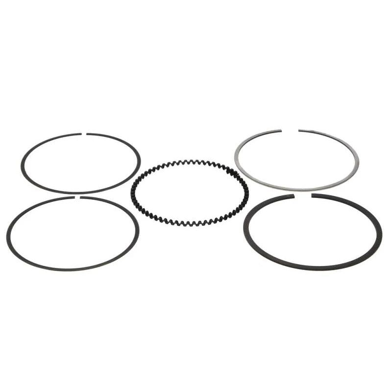 Wiseco 81.50mm 4-stroke performance piston ring set for automotive engine rebuilds.