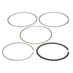 Wiseco 81mm replacement piston ring set for 4-stroke engines including top, second, and oil scraper rings.