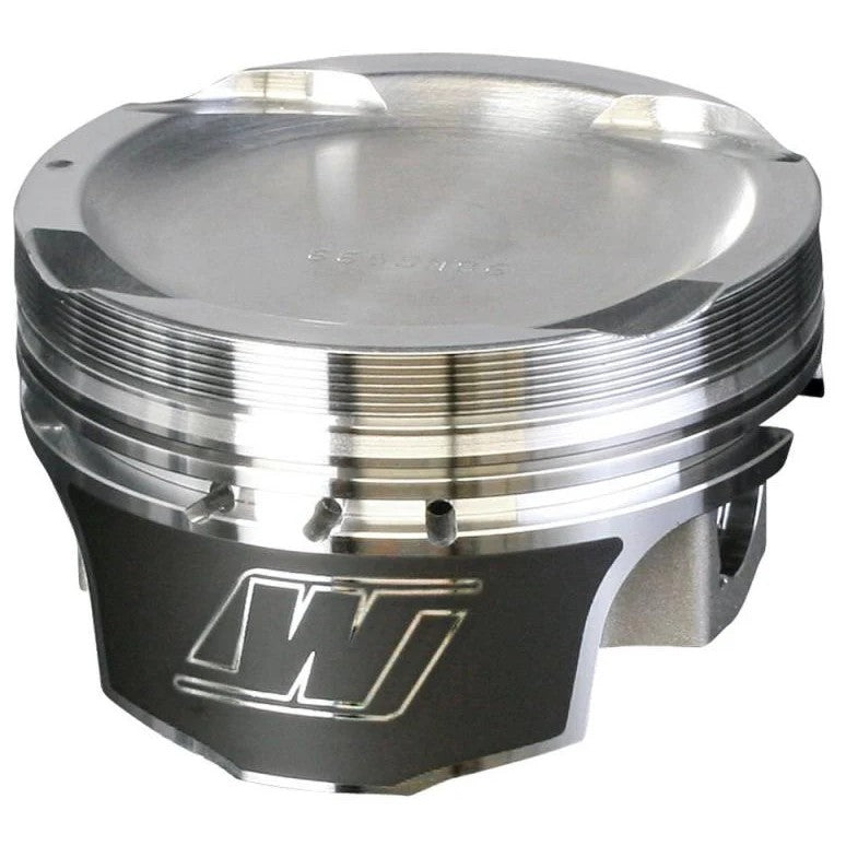 Wiseco Professional Series forged 2618 aluminum pistons with ArmorGlide skirt coating and rings for Honda K24/K20 engines.