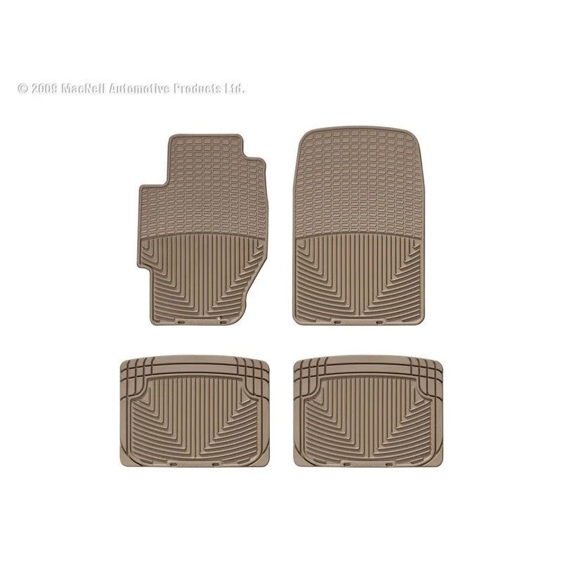 WT Rubber Mats - Rear - Tan