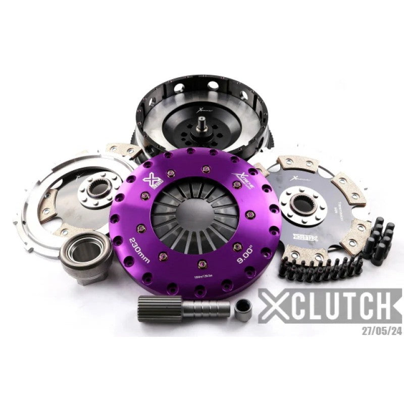 XClutch 9-inch twin solid ceramic clutch kit with pressure plate and lightweight flywheel for 2007-2011 BMW 335i.