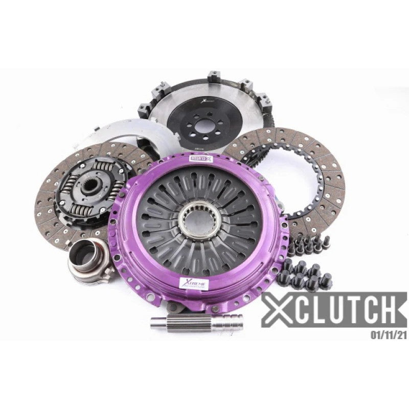 XClutch 10.5 inch twin-disc sprung organic clutch kit with flywheel and alignment tool for Mitsubishi Lancer Evolution X