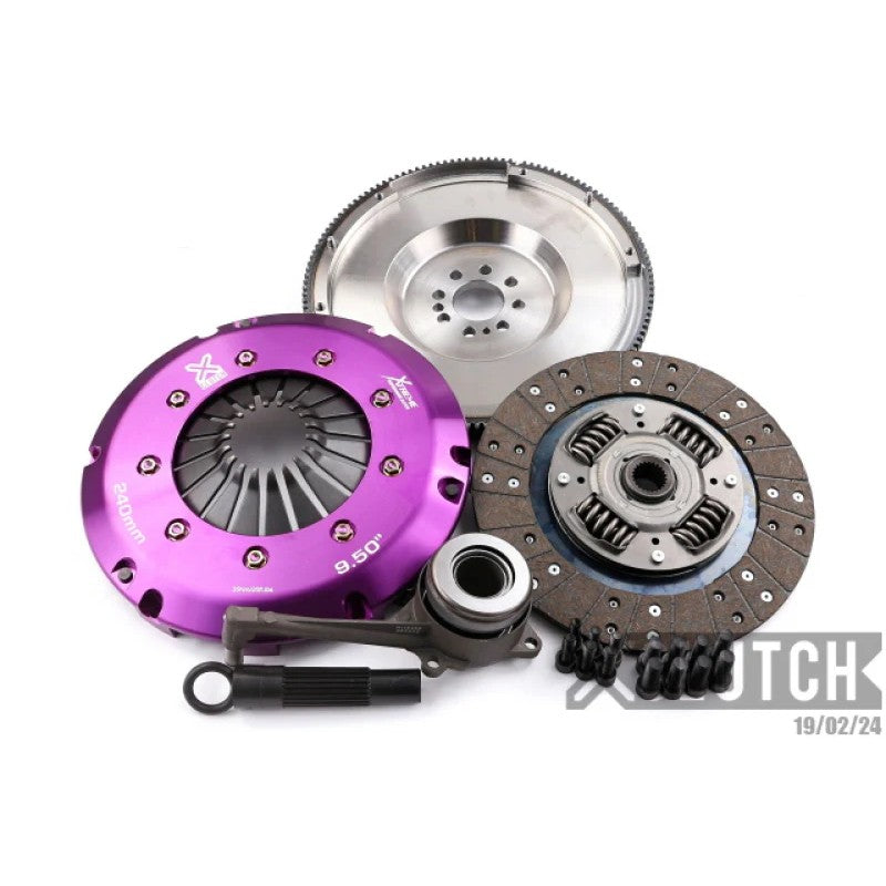 XClutch Stage 1 Sprung Organic Clutch Kit with pressure plate, disc, and release bearing for Volkswagen 2.0L engines