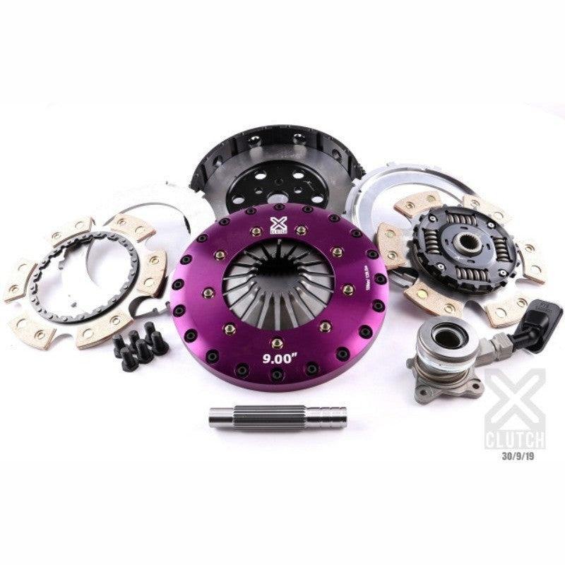 XClutch 9-inch twin sprung ceramic clutch kit with alloy hat, flywheel, and release bearing for Ford Focus ST and RS.