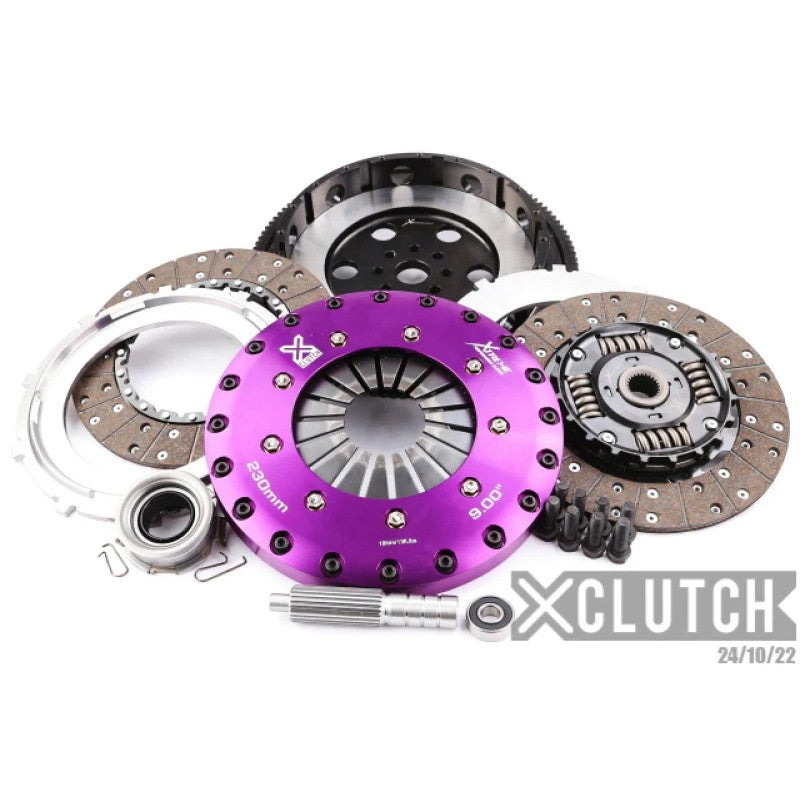 XClutch 10.5-inch twin sprung organic clutch kit with heavy-duty pressure plate and lightweight flywheel