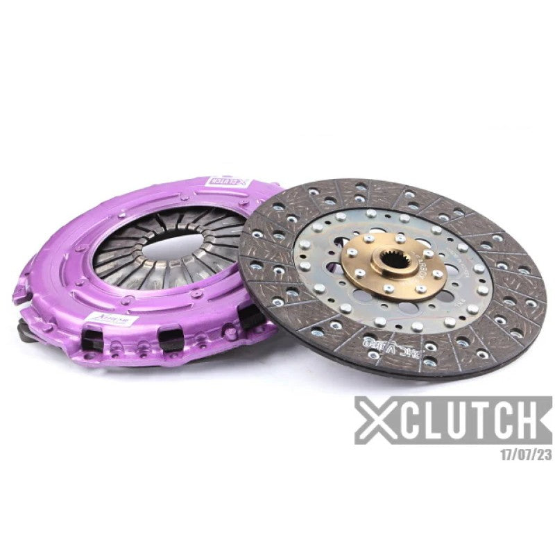 XClutch Stage 1 performance clutch kit with solid organic disc, heavy-duty pressure plate, and alignment tool