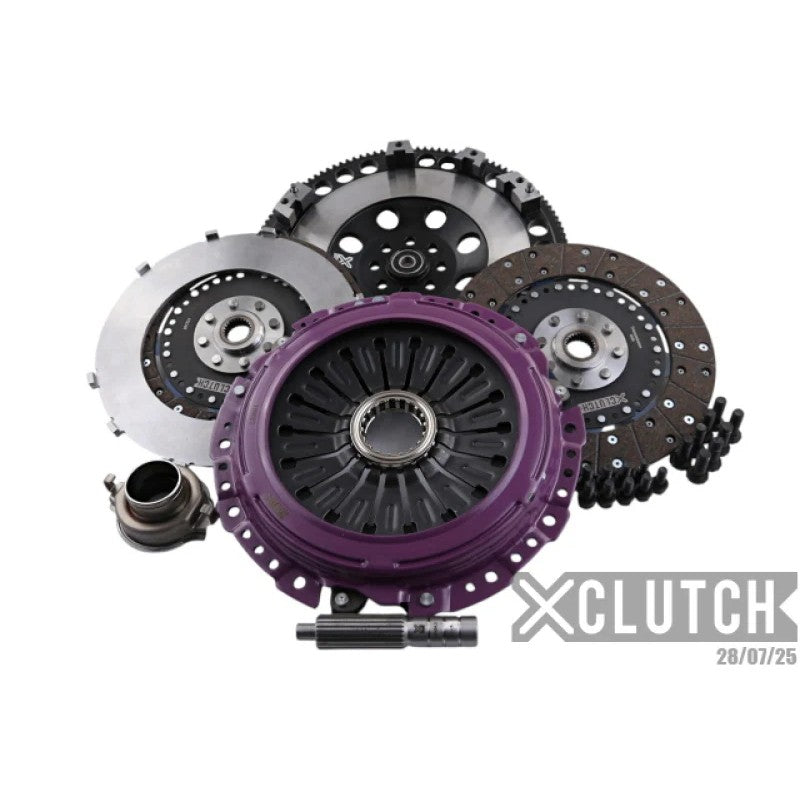 XClutch 9-inch twin solid organic clutch kit with flywheel, pressure plate, and alignment tool for Subaru 2.5L