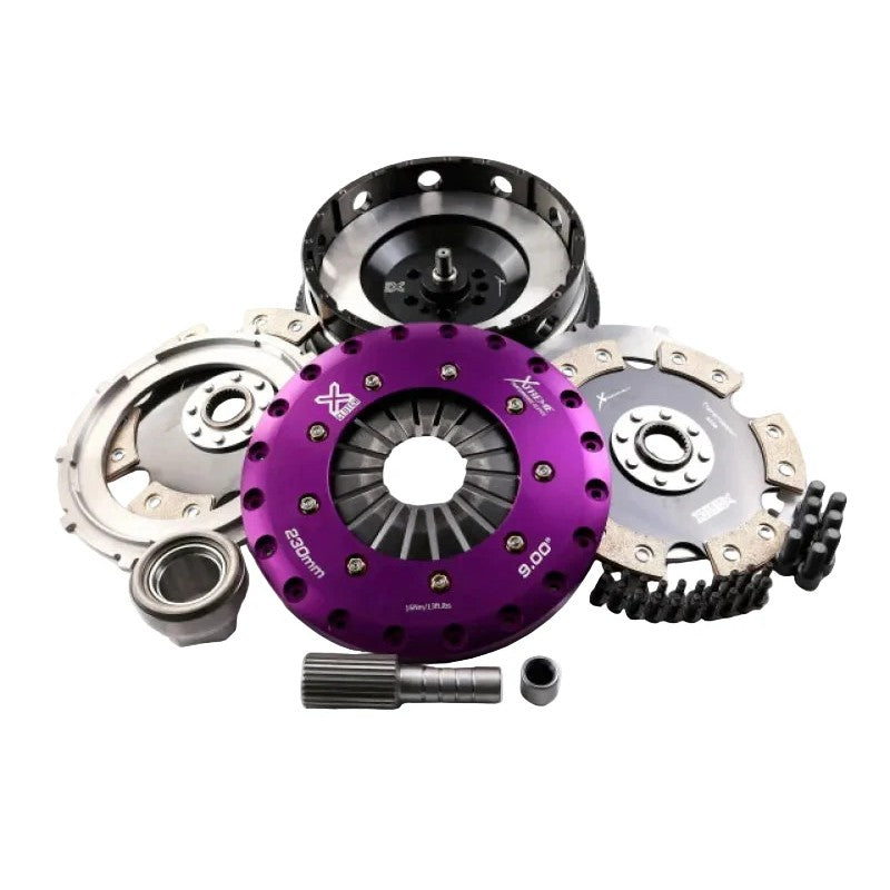 XClutch 9in Twin Solid Ceramic Clutch Kit for Select BMW 2007-2016 (3.0L) - 6 Bolt/PB in Input Shaft