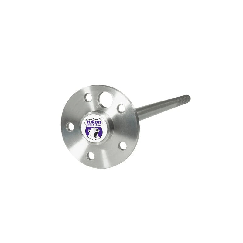 Yukon Gear 1541H alloy 28-spline rear axle shaft with 5 x 4.5 inch bolt pattern for Ford 8-inch differentials.