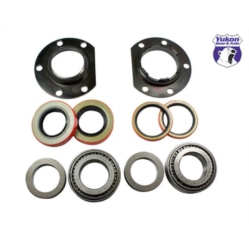 Yukon Gear axle bearing and seal kit including bearings, inner and outer seals, and threaded adjusters for Chrysler 8.75