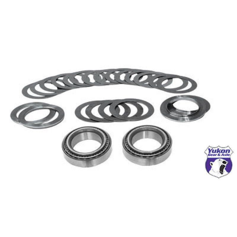 Yukon Gear Dana 44 carrier installation kit featuring two bearings, matching races, and a variety of carrier shims.
