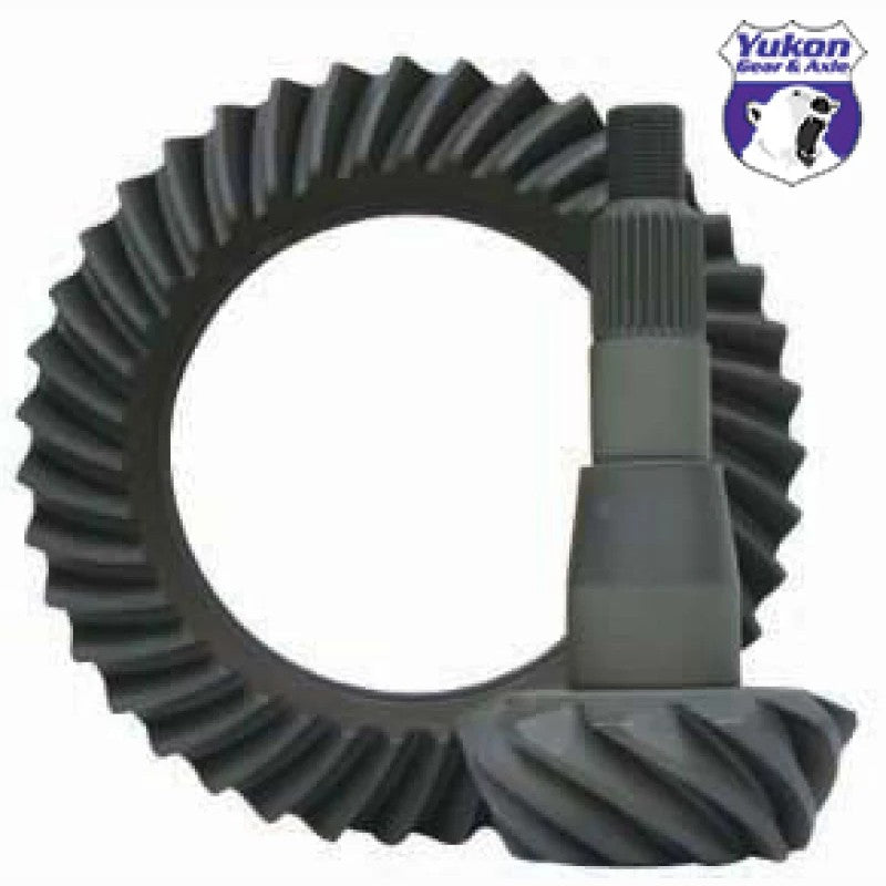 Yukon Gear 3.55 ratio ring and pinion gear set for Chrysler 9.25 inch 29-spline rear differentials.