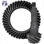 Yukon Gear 3.55 ratio ring and pinion gear set for Ford 9.75-inch differentials with 12-bolt ring gear and 31-spline pinion.
