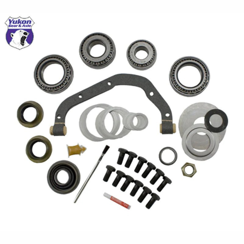 Yukon Gear Master Overhaul Kit YK GM12T featuring Timken bearings, seals, and shims for GM 12-bolt truck differentials.