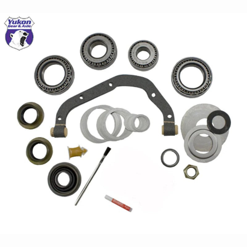 Yukon Gear Master Overhaul Kit including Timken bearings, seals, shims, and gasket for GM 14-bolt differentials.