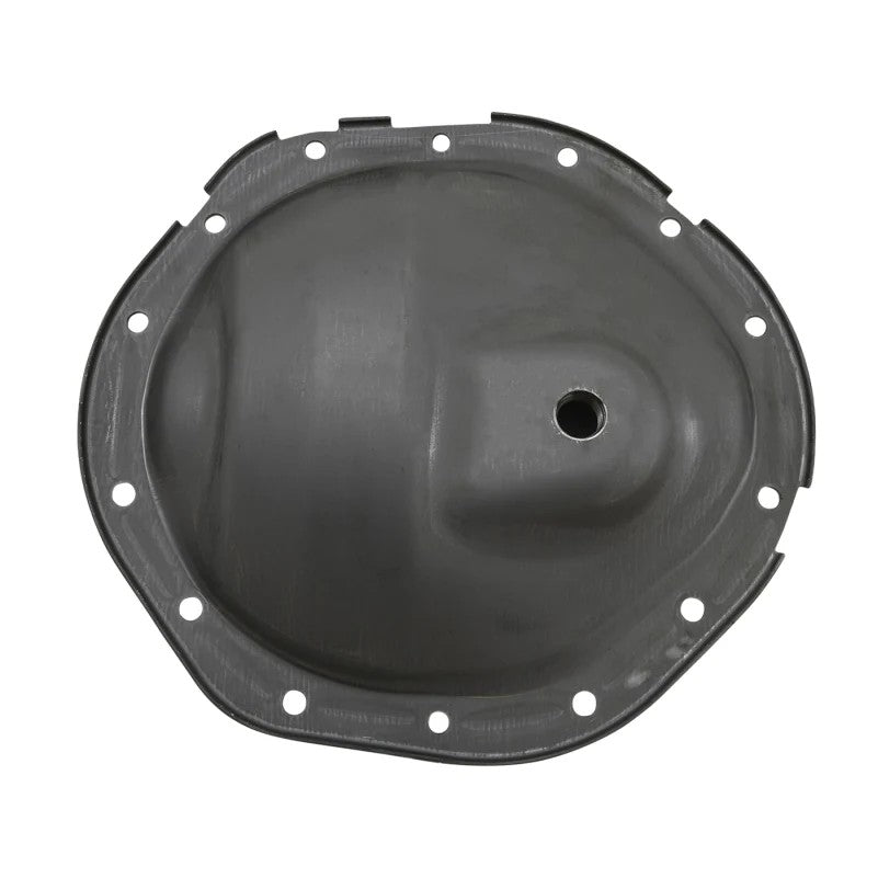 Yukon Gear YP C5-GM9.5 stamped steel differential cover for GM 9.5-inch rear axles.