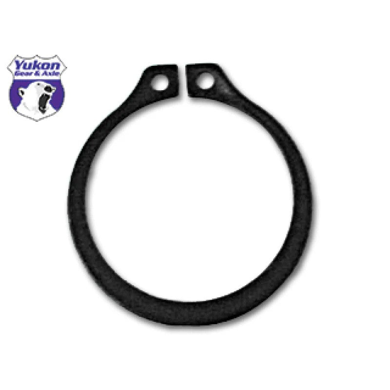 Yukon Gear YSPSR-013 steel outer stub axle snap ring for GM 8.25-inch IFS front differentials.