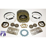 Yukon Gear front axle knuckle rebuild kit featuring Nachi bearings, seals, and wipers for Toyota trucks and SUVs.