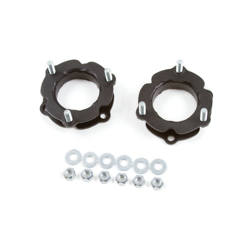 Zone Offroad ZONT1251 2.5-inch top-mount strut spacers and mounting hardware for 2005-2020 Toyota Tacoma.