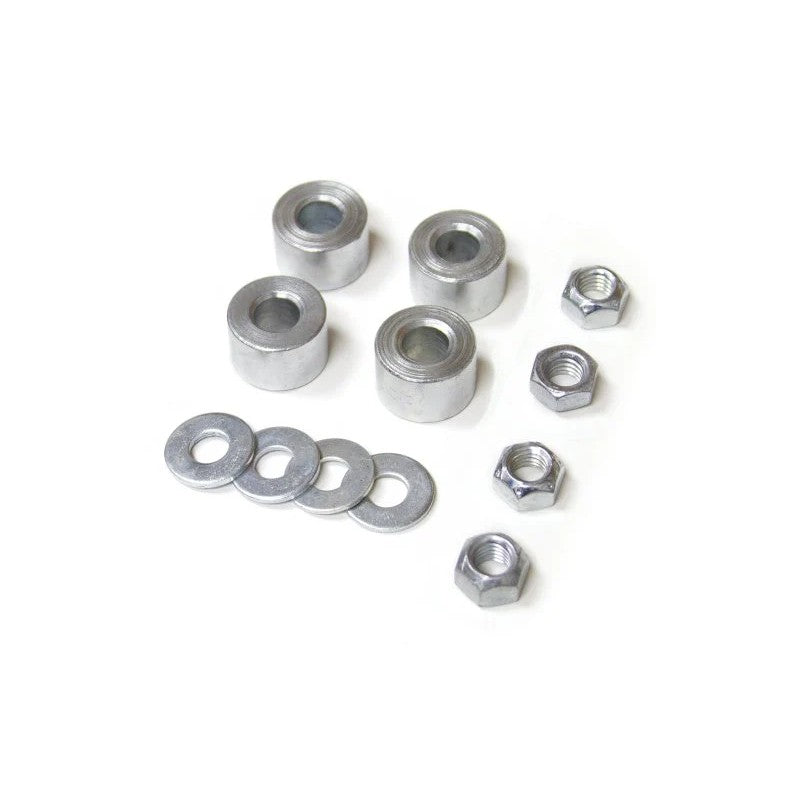 Zone Offroad ZONC5202 front shock extension spacers for 2011-2019 Chevrolet and GMC 2500 HD / 3500 HD trucks.