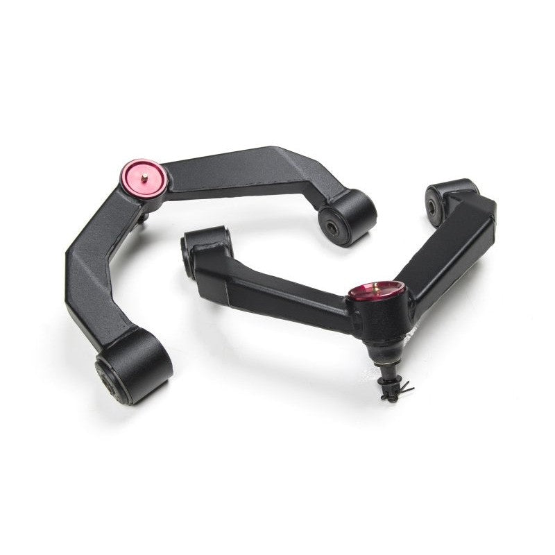 Zone Offroad Adventure Series fully welded boxed steel upper control arms with greaseable ball joints and rubber bushings