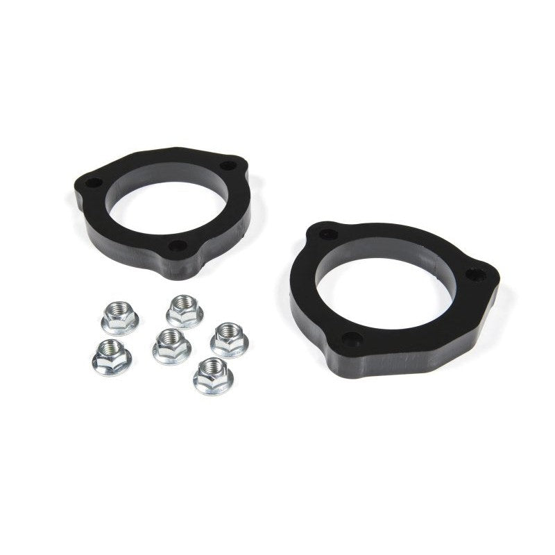Zone Offroad ZONC1121 1.25-inch black e-coated laser-cut steel strut spacer leveling kit for Colorado and Canyon.