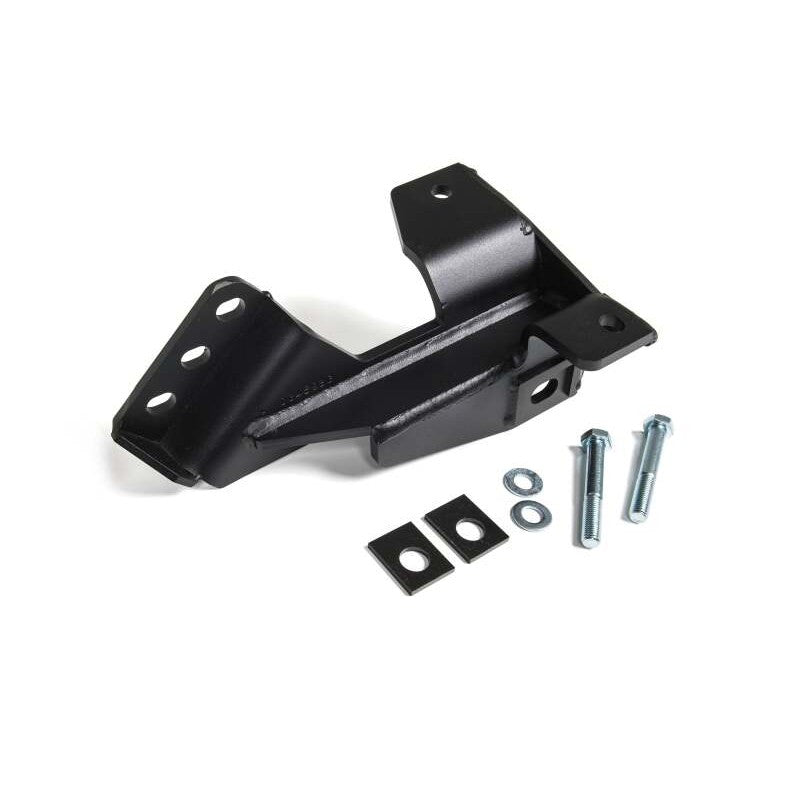 Zone Offroad black 1/4 inch steel track bar bracket with cam slot and offset locks for Ford F-250 and F-350