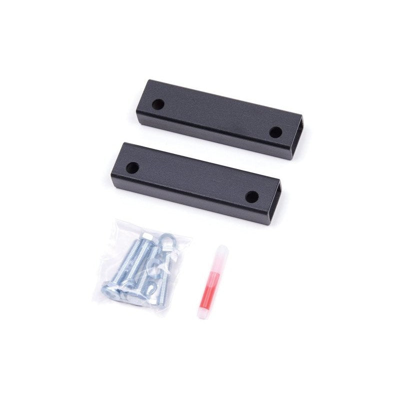 Zone Offroad 1-inch transfer case drop spacers and mounting hardware for 1984-2001 Jeep Cherokee XJ.