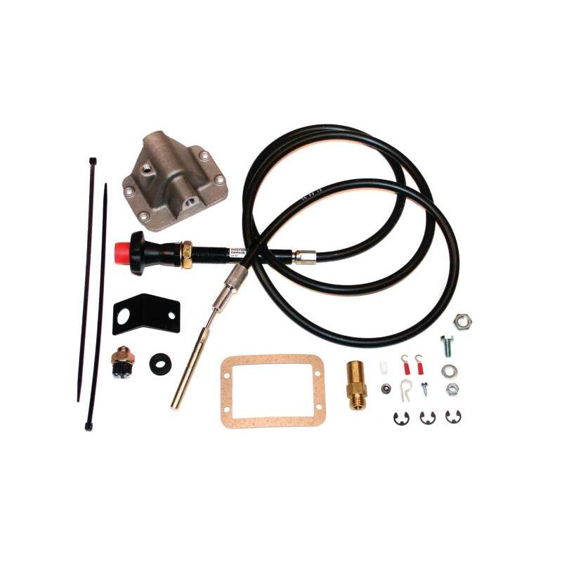Zone Offroad Posi-Lok manual 4WD engagement cable kit with dash actuator and hardware for Dodge Ram 1500.