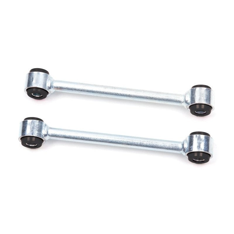 Zinc-plated 5/8 inch solid steel rear sway bar links with black urethane bushings for 1999-2004 Jeep Grand Cherokee WJ.