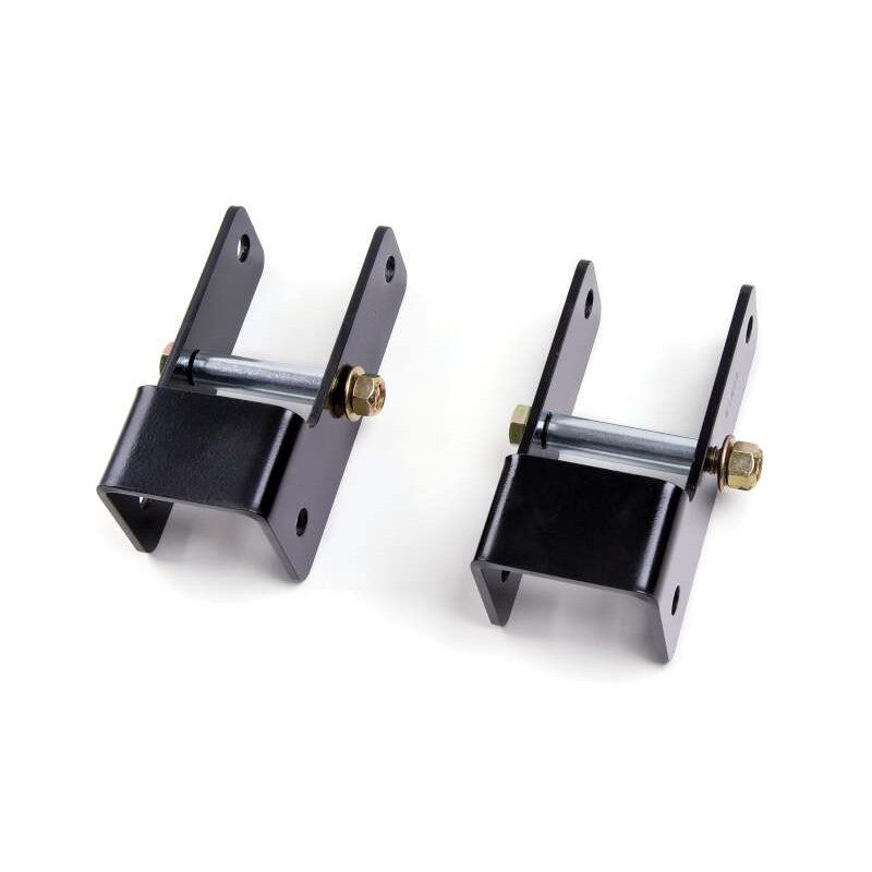 Zone Offroad 1-inch front lift shackles for 1999-2004 Ford F-250 and F-350 Super Duty trucks.