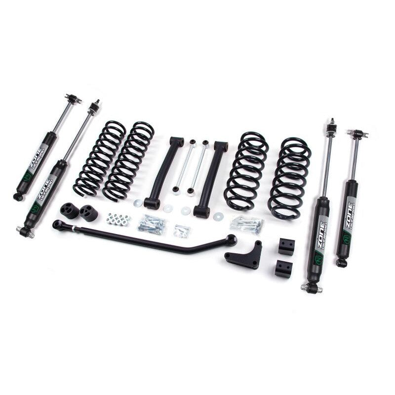 Zone Offroad 4-inch suspension lift system components for 1999-2003 Jeep Grand Cherokee WJ Laredo