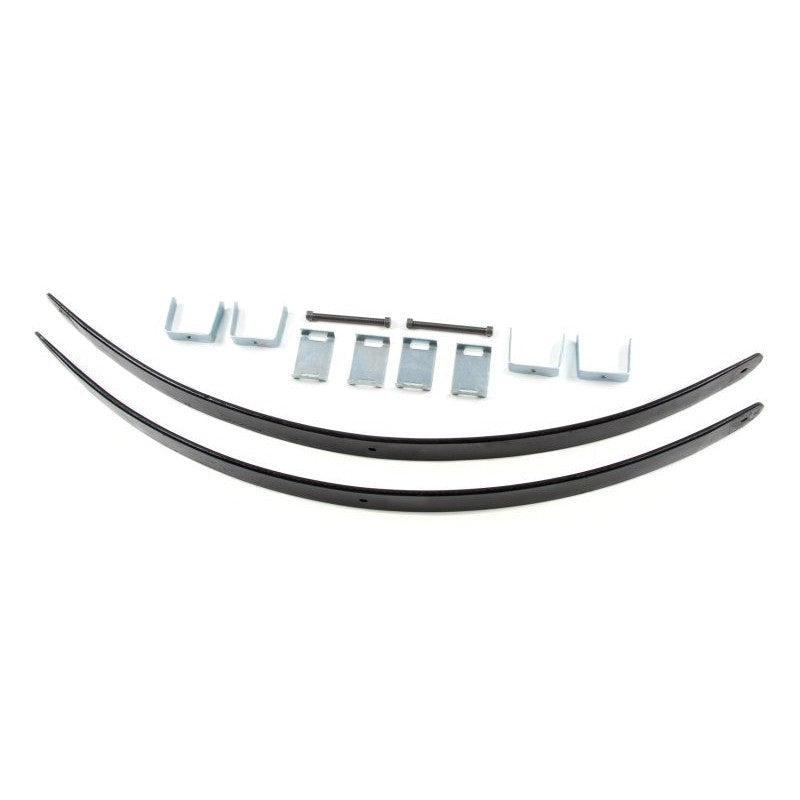 Zone Offroad rear add-a-leaf kit including two leaf springs, center pins, and alignment clamps.