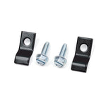 Zone Offroad black e-coated 1/8 inch steel coil spring retainer with 5/16 inch self-tapping mounting bolt.